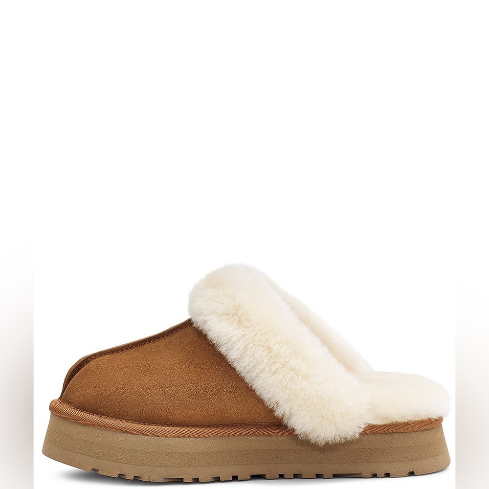 NEW!!! Women’s UGG Discquette Chestnut Suede Slippers Mule Size 5M